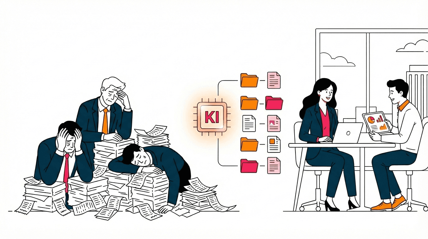 KI-Transformation für Steuerkanzleien – Illustration